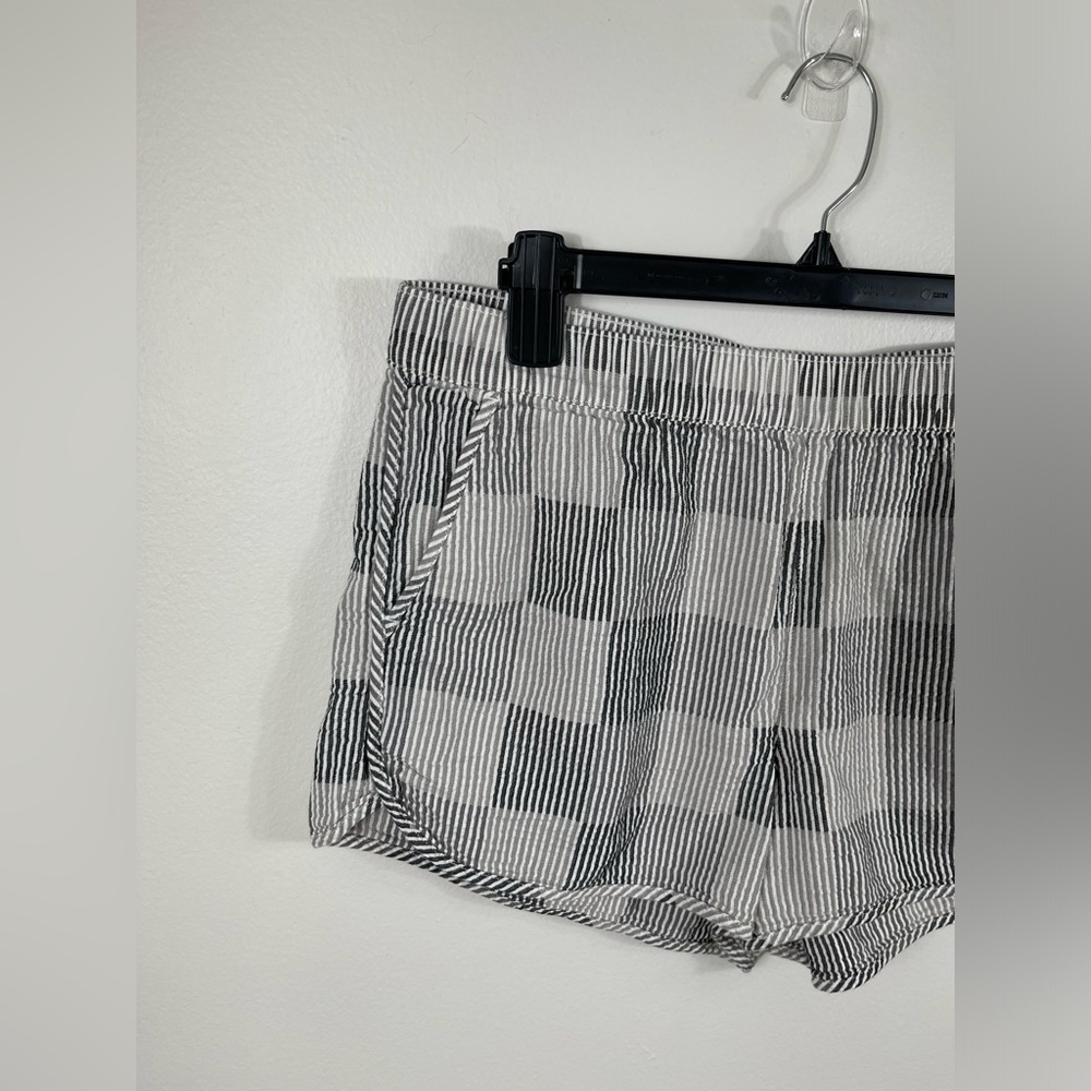 Shorts Pull-On Shorts Women's in Striped Check Cotton Summer Madewell - Picture 4 of 16